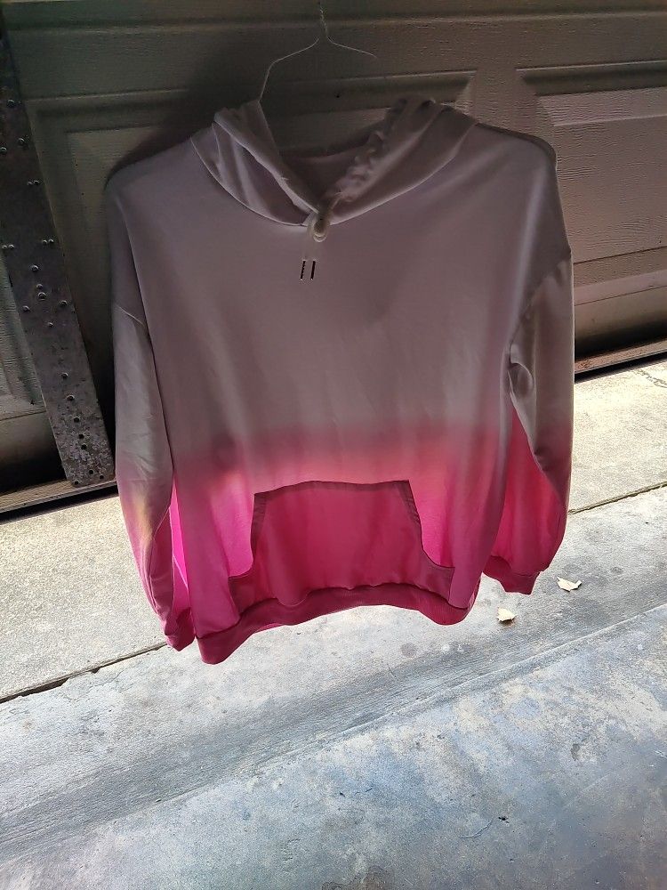 LADY ADIDAS HOODIE PINK/WHT XL