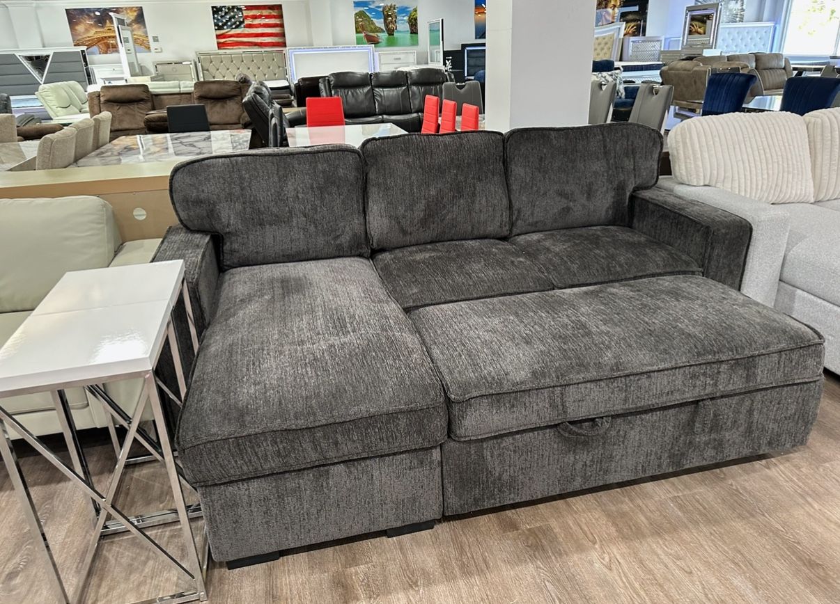 Sleeper Sofa With Storage Chaise 50% OFF Huge Blowout Sale