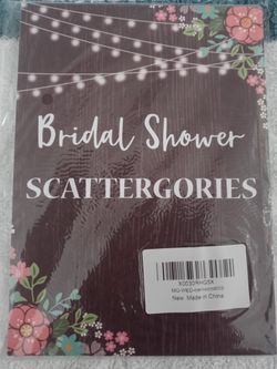 Bridal Shower Scattergories