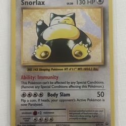 Snorlax Holo XY Promo XY179 