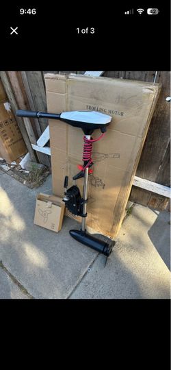 Brand new electric boat motor trolley for $90