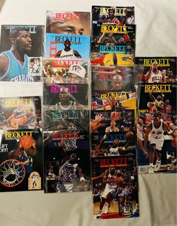 21 VINTAGE issues Beckett Basketball monthly magazine