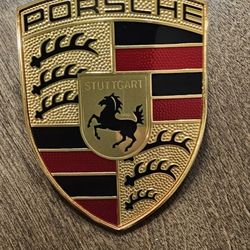 Porsche Hood Emblem With Pad