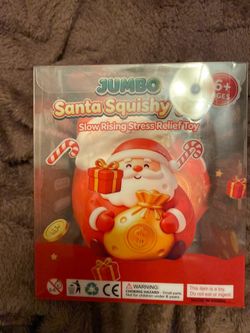 Jumbo soft squishy Santa. New sensory soft fidget