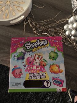 Shopkins supermarket scramble board game