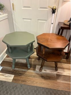 Sage Green End Tables.