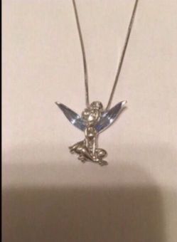 Silver Tinkerbell with silver chain - brand new. Never worn.