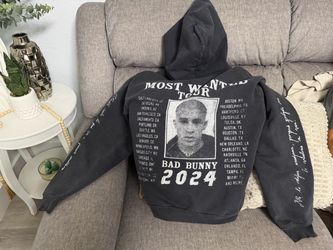 Bad Bunny Most Wanted Tour 2024 Hoodie