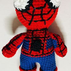 Spiderman blue Crochet Doll PLUSH figure toy Amigurumi handmade NEW-USA seller