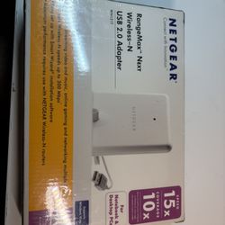 Netgear Connect with innovation Range max  Next Wireless -USB 2.0 Adapter  WN12T