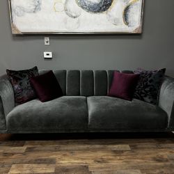 SALE European Gray Sleeper Convertible Sofa in Store 