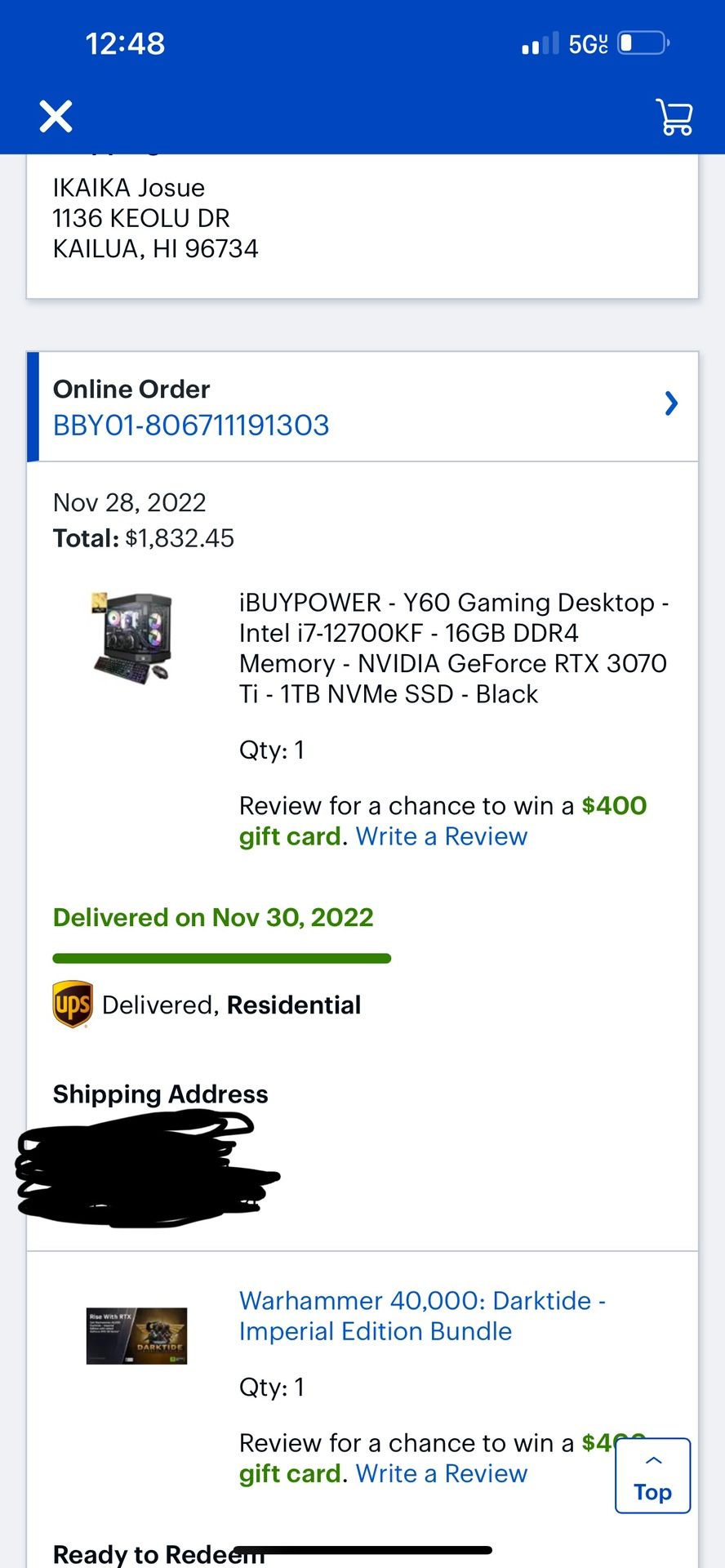 iBUYPOWER - Y60 Gaming Desktop - Intel i7-12700KF - 16GB DDR4 Memory - NVIDIA GeForce RTX 3070 Ti - 1TB NVMe SSD - Black