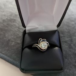 Diamond Ring With Sapphires