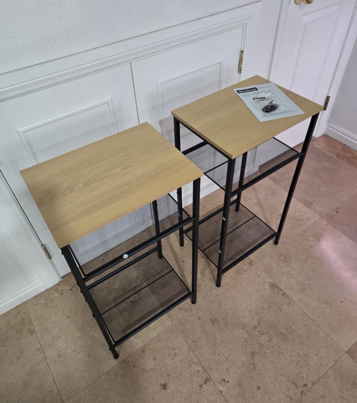 Brand New Set Of 2 - 3 Tier End Tables
