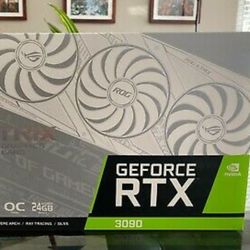 NVIDIA ASUS ROG White Strix GeForce RTX 3090 24GB GDDR6X - Brand New

