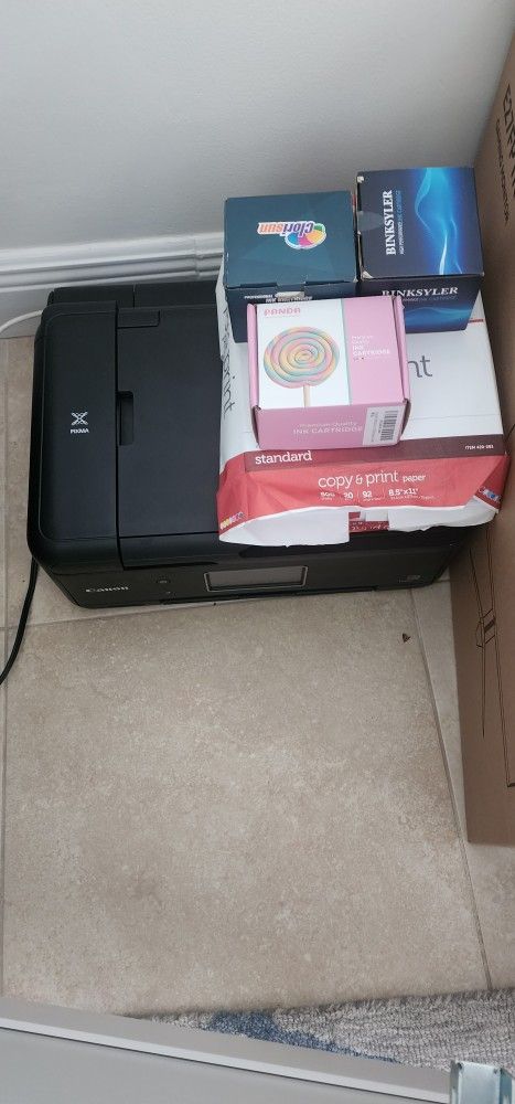 Canon PRINTER TR 8620 Fax Scan Extra Ink And Paper