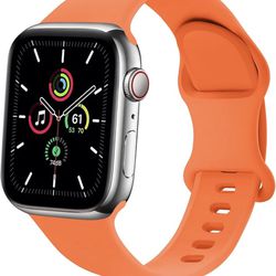 Sport Band Compatible with Apple Watch Bands 40mm 38mm 41mm,Soft Silicone Waterproof Replacement Strap for iWatch Bands Series 9 8 7 6 5 4 3 2 1 SE Ul