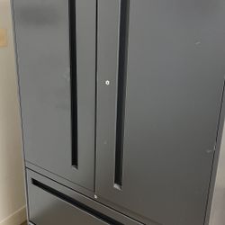 HON Dark Grey Business Cabinet 