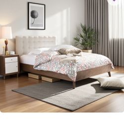 Upholstered Queen Platform Bed 