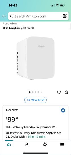 Cooluli Infinity 15 Liter White Mini Fridge Brand New