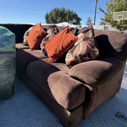 SOFA SECTIONAL  And LEATHER LOVE SEAT