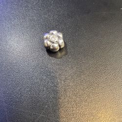 CZ Pandora Flower Charm