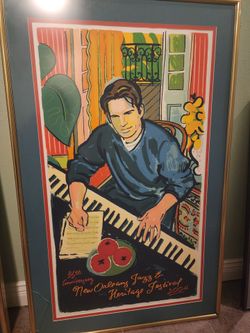 2004 New Orleans Jazz & Heritage Festival poster featuring musician Harry Connick, Jr.