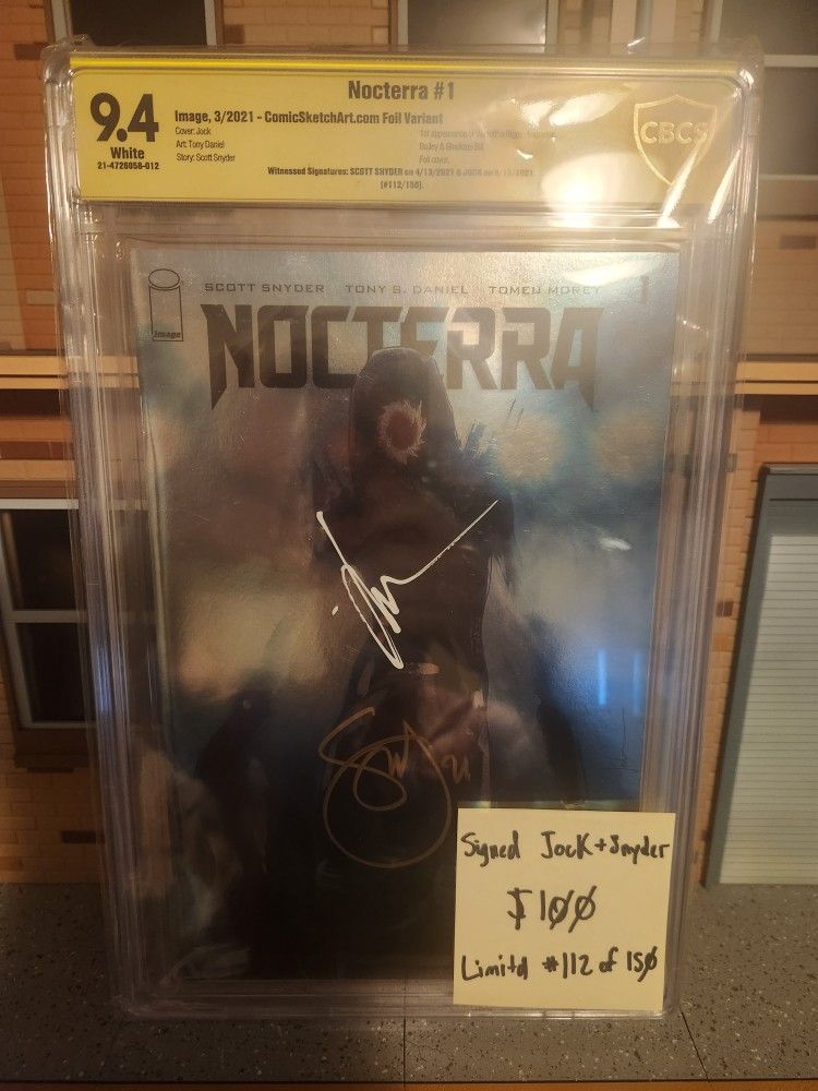 Nocterra #1 CBCS-graded 9.4 2x Signed Limited Edition 112/150 *Netflix Series Soon*