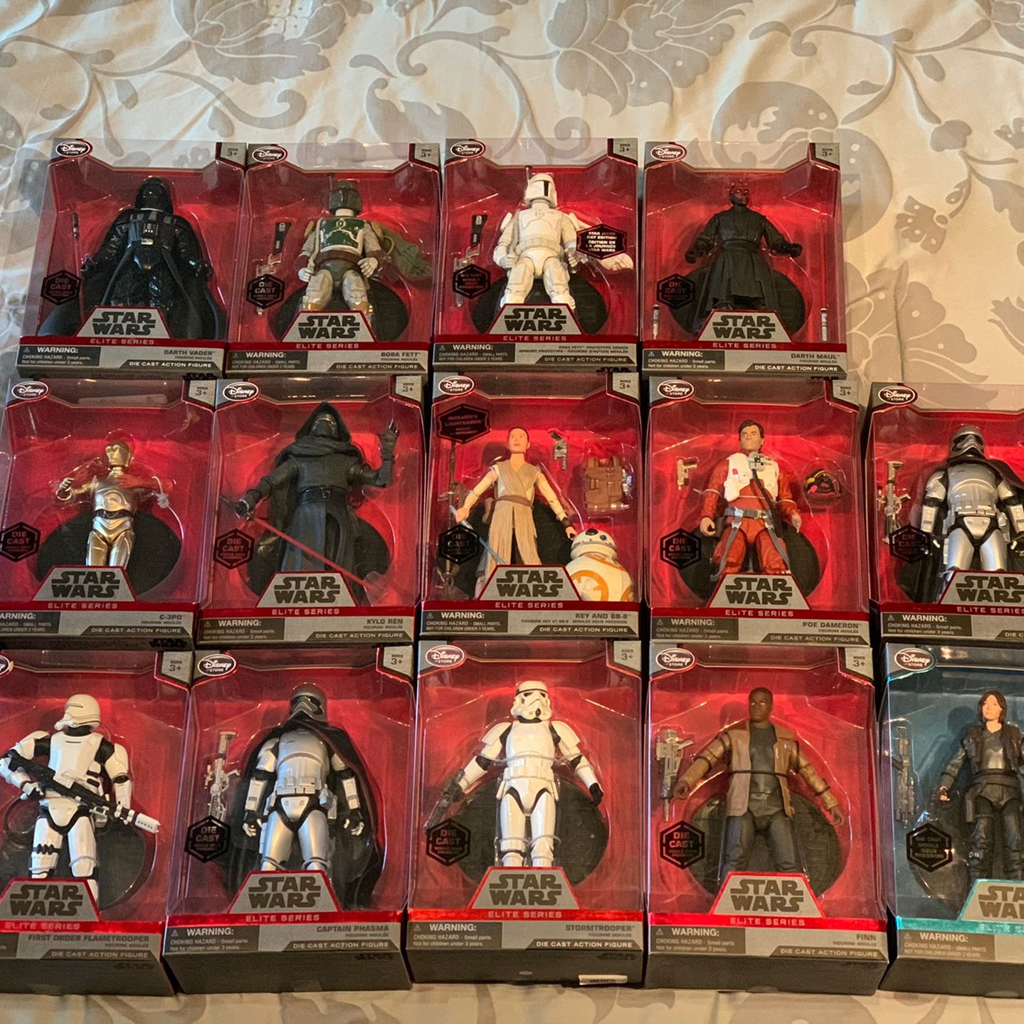 Star Wars Elite Series Die-Cast Action Figures Lot Of 14 All New In Box