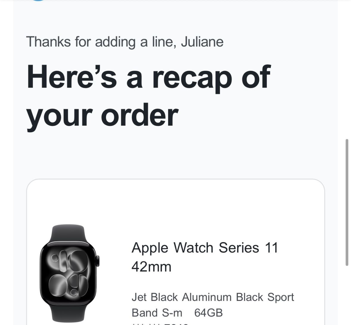 Latest Apple Watch Series 11 – 42mm Jet Black | Excellent Condition