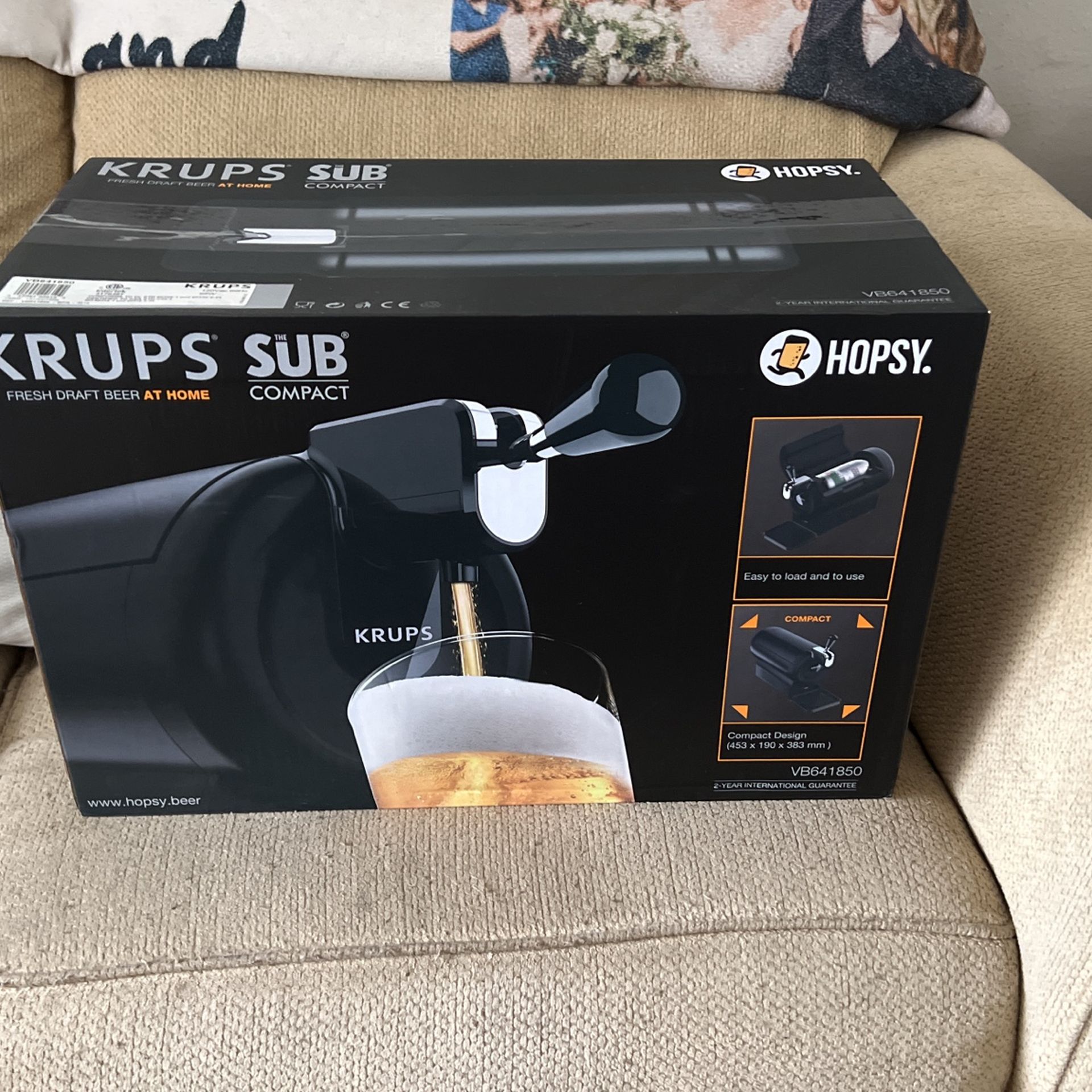 KRUPS Hopsy Draft Beer Sub Compact Brew Machine