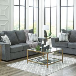 Gray Sofa Loveseat Set