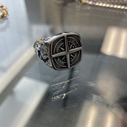 New Compass Ring Stainless Steel