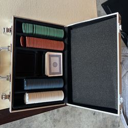 Poker Chip Set in Aluminum Case – Complete Casino Style”