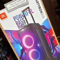 Jbl PartyBox 310 Bluetooth Speaker New - Pay $1 today and pay the rest later -