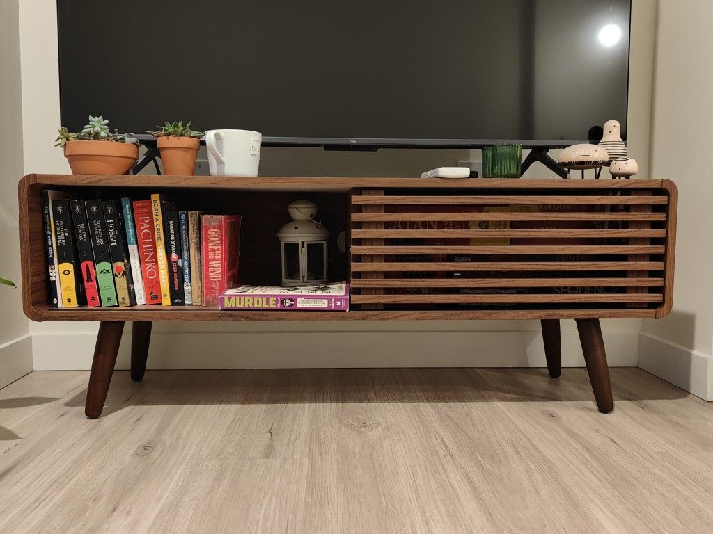Modern walnut TV stand (for upto 50")