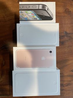 Apple iPhone 4, 6, 7 and 7 plus boxes only