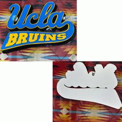 UCLA Bruins Wood Wall Decor Sign Blue Gold NCAA Plaque Home Office Decor 12.5”