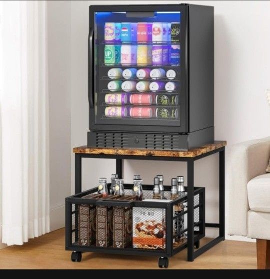 Mini Fridge Cart/Stand NEW FACTORY SEALED