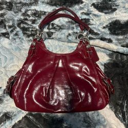 Burgundy Coach Maggie Mia Bag