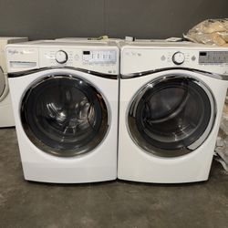 WHIRLPOOL XL CAPACITY WASHER DRYER ELECTRIC SET STACKABLE 