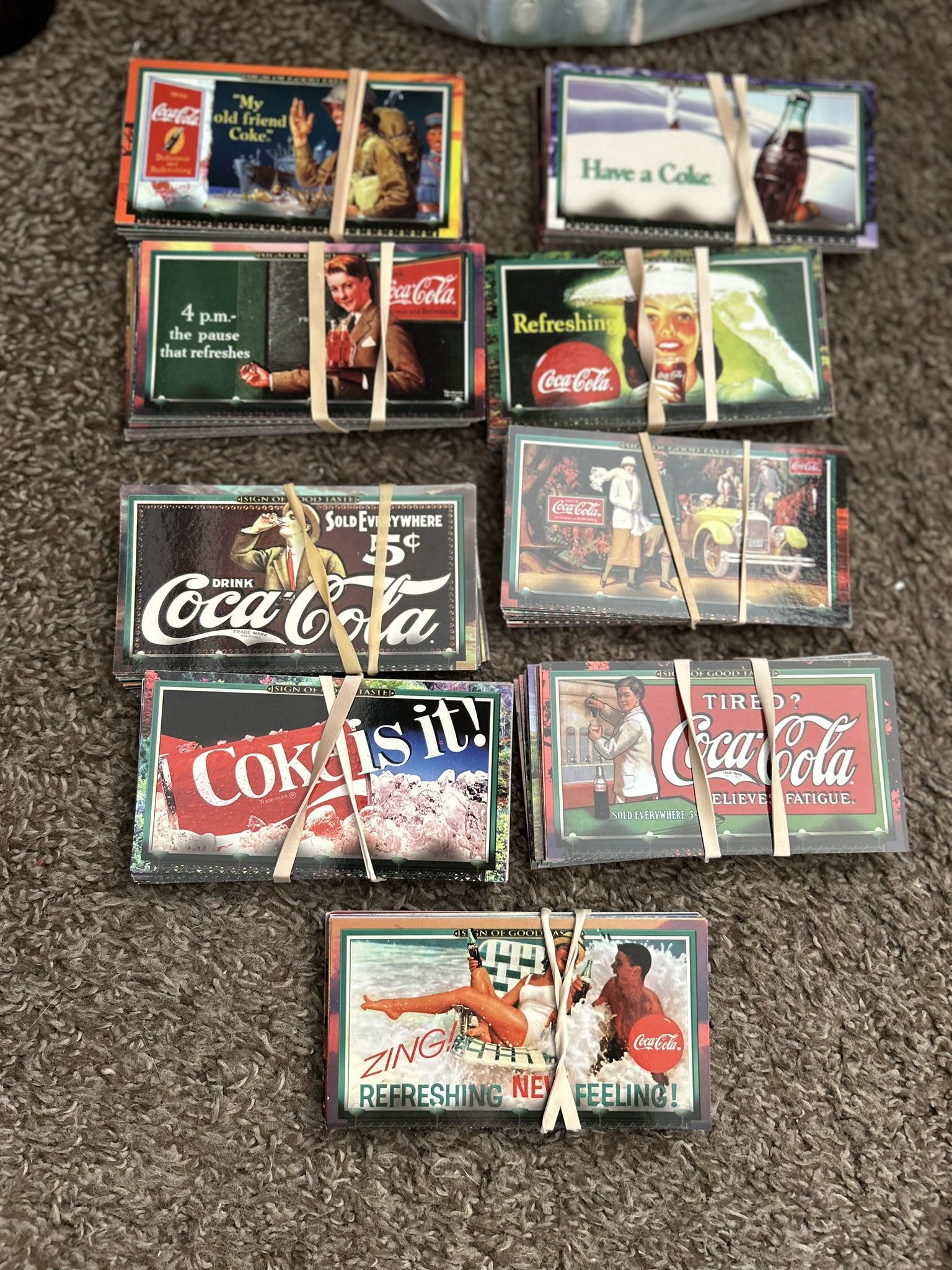 $10 each Coca Cola "Sign of Good Taste" 25 Trading Cards, 1996