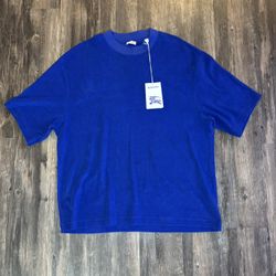 Size Medium - Burberry EKD-motif towelling T-shirt