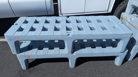 5) dunnage rack by Metro restaurant storage racks w Microban inventory stands different stand 60" 48" 30" sizes READ antibacterial mold business comm