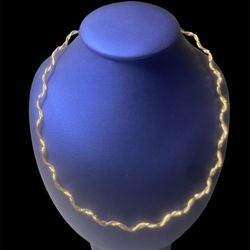 17” Cobra style Necklace 14KT