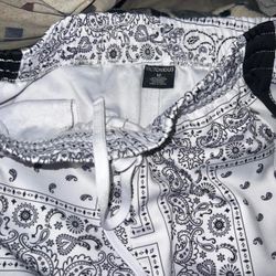 bandana print track pants medium