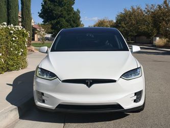 Tesla Model X White SUV