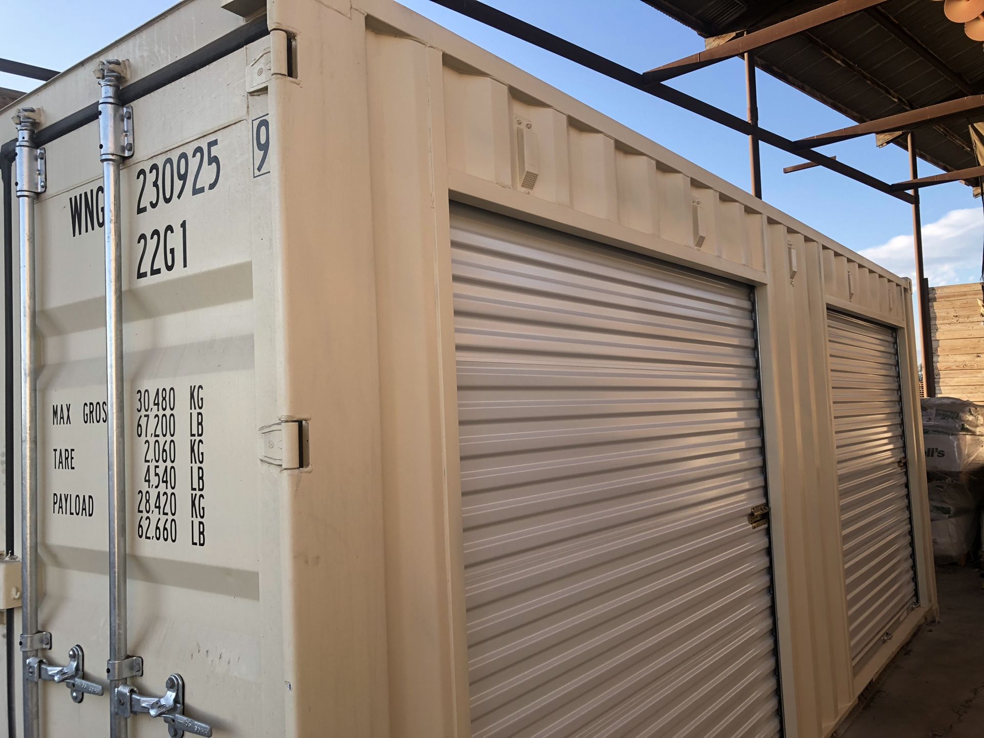 20 Foot 1trip shipping Container/Roll Up Doors for Sale in Montclair