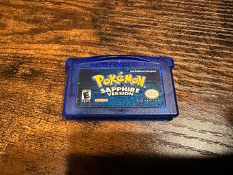 Pokemon Sapphire *AUTHENTIC* *NEW BATTERY* Game Boy Advance