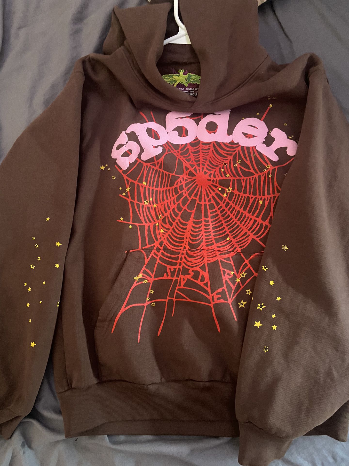 Spider Pink Hoodie, SMALL